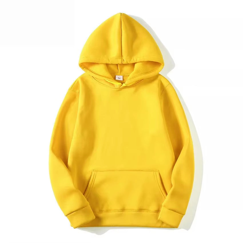 Men's Solid Color Hooded Sweatshirts - Trendy Streetwear for All Seasons