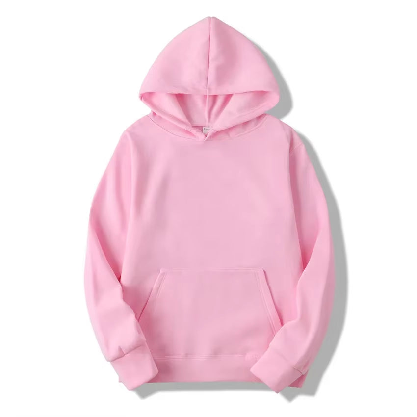 Men's Solid Color Hooded Sweatshirts - Trendy Streetwear for All Seasons