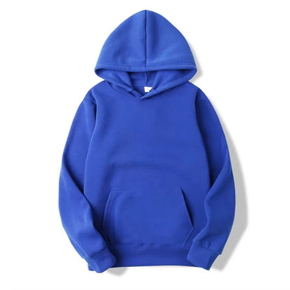 Men's Solid Color Hooded Sweatshirts - Trendy Streetwear for All Seasons