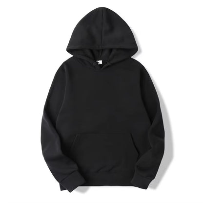 Men's Solid Color Hooded Sweatshirts - Trendy Streetwear for All Seasons