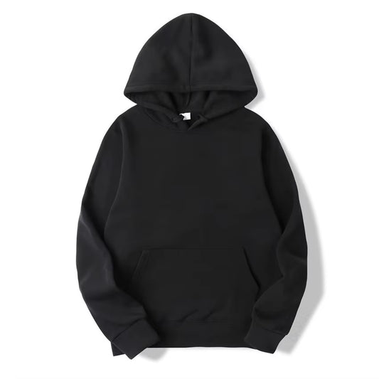 Men's Solid Color Hooded Sweatshirts - Trendy Streetwear for All Seasons