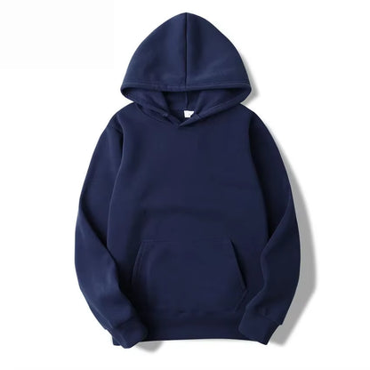 Men's Solid Color Hooded Sweatshirts - Trendy Streetwear for All Seasons
