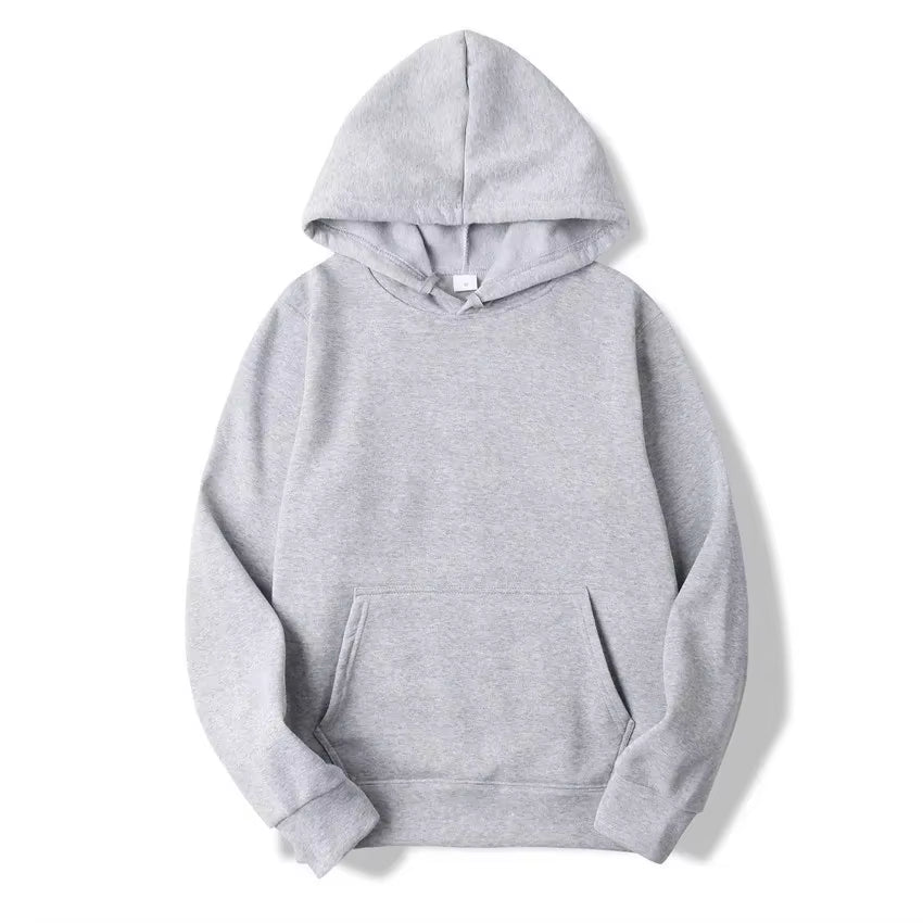 Men's Solid Color Hooded Sweatshirts - Trendy Streetwear for All Seasons