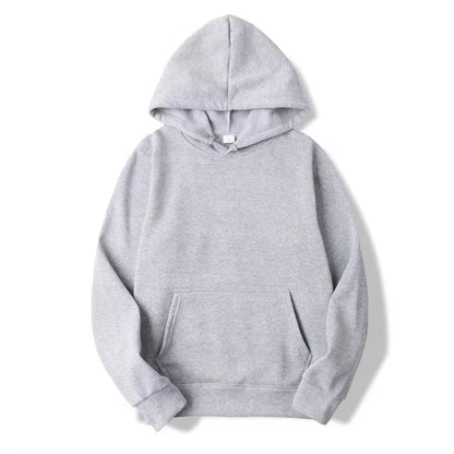 Men's Solid Color Hooded Sweatshirts - Trendy Streetwear for All Seasons