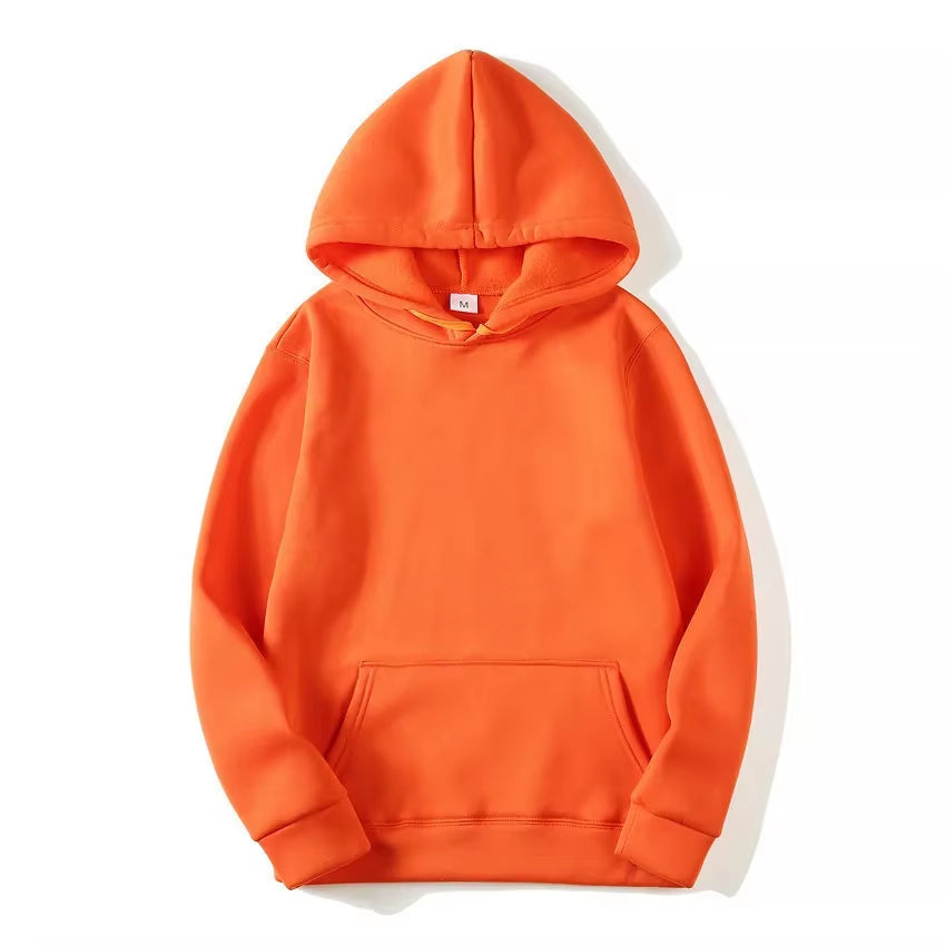 Men's Solid Color Hooded Sweatshirts - Trendy Streetwear for All Seasons
