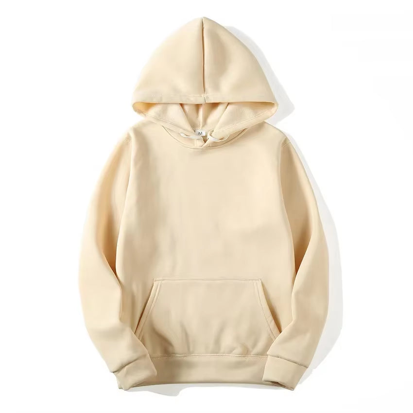 Men's Solid Color Hooded Sweatshirts - Trendy Streetwear for All Seasons